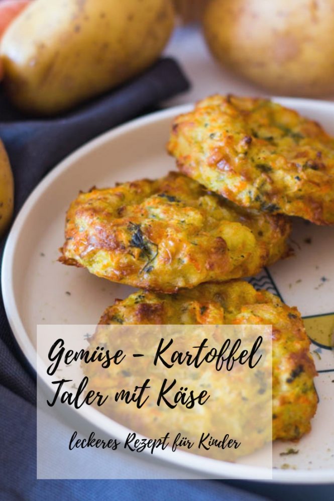 Gemüse-Kartoffel Taler mit Käse - schnell &amp; einfach ⋆ Lieblingszwei ...