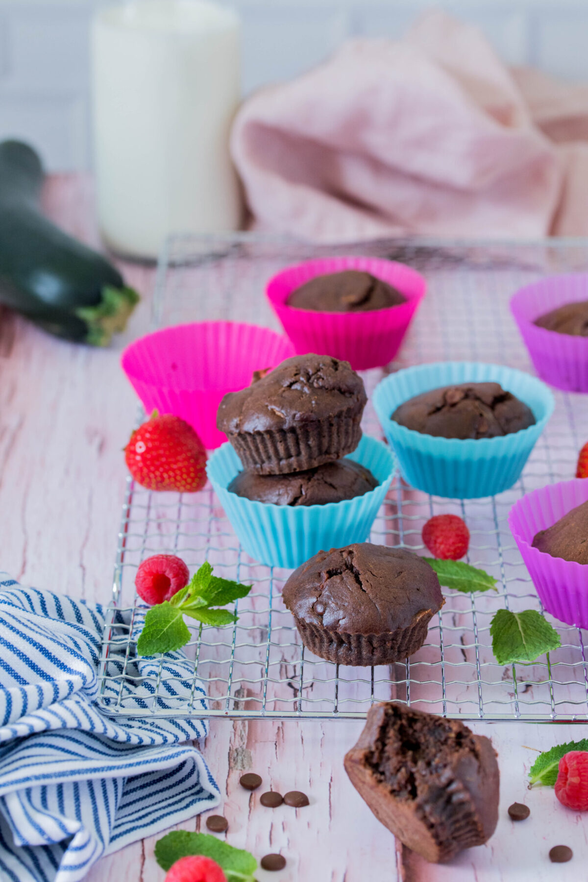 Zucchini-Schoko Muffins ⋆ schnell &amp; einfach ⋆ Lieblingszwei * Foodblog