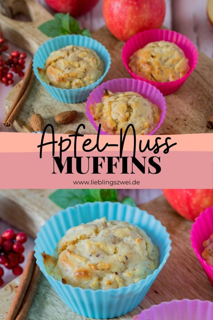 Apfel-Nuss Muffins ⋆ Lieblingszwei * Foodblog