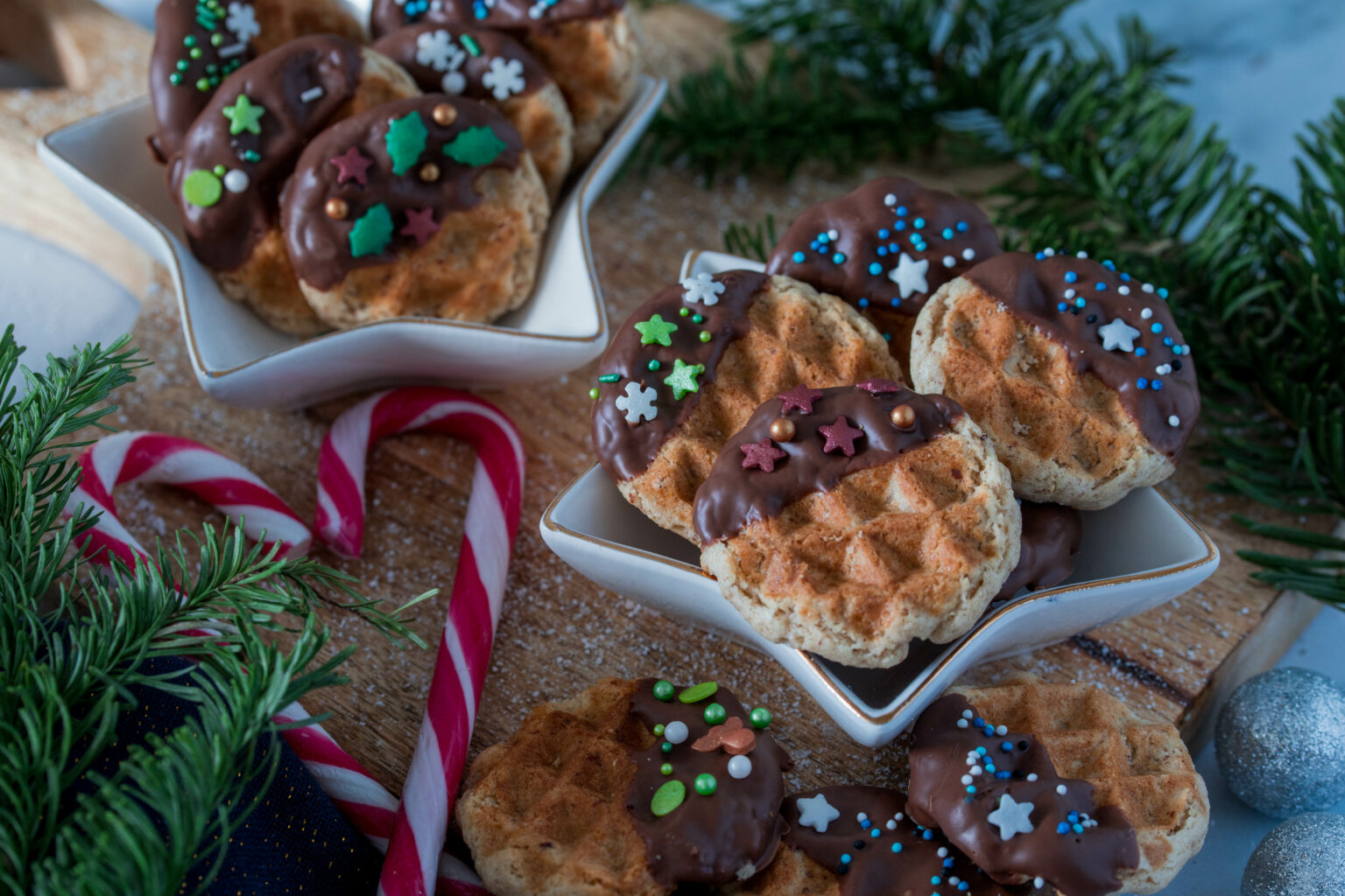 Waffel-Cookies - super schnelle Plätzchen aus dem Waffeleisen