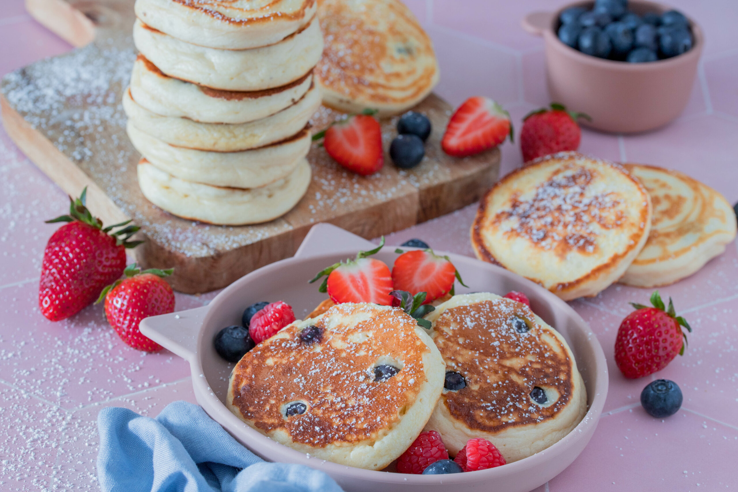 Heidelbeer Pancakes - schnelles Frühstück für Kids ⋆ Lieblingszwei ...