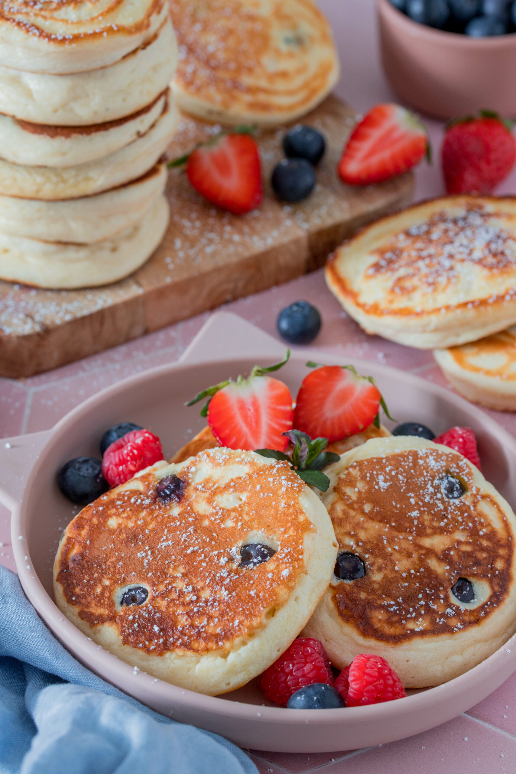 Heidelbeer Pancakes - schnelles Frühstück für Kids ⋆ Lieblingszwei ...