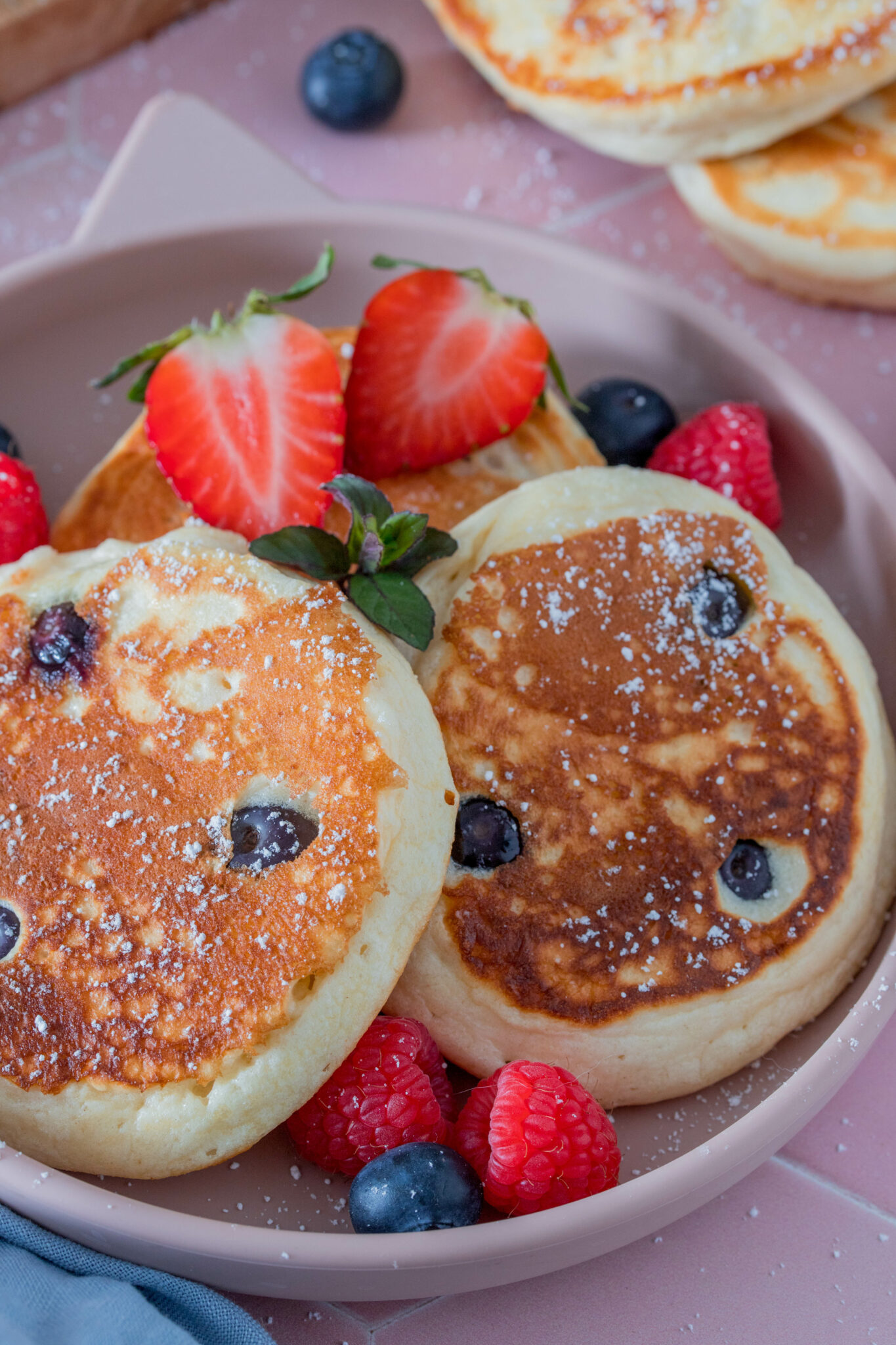 Heidelbeer Pancakes - schnelles Frühstück für Kids ⋆ Lieblingszwei ...