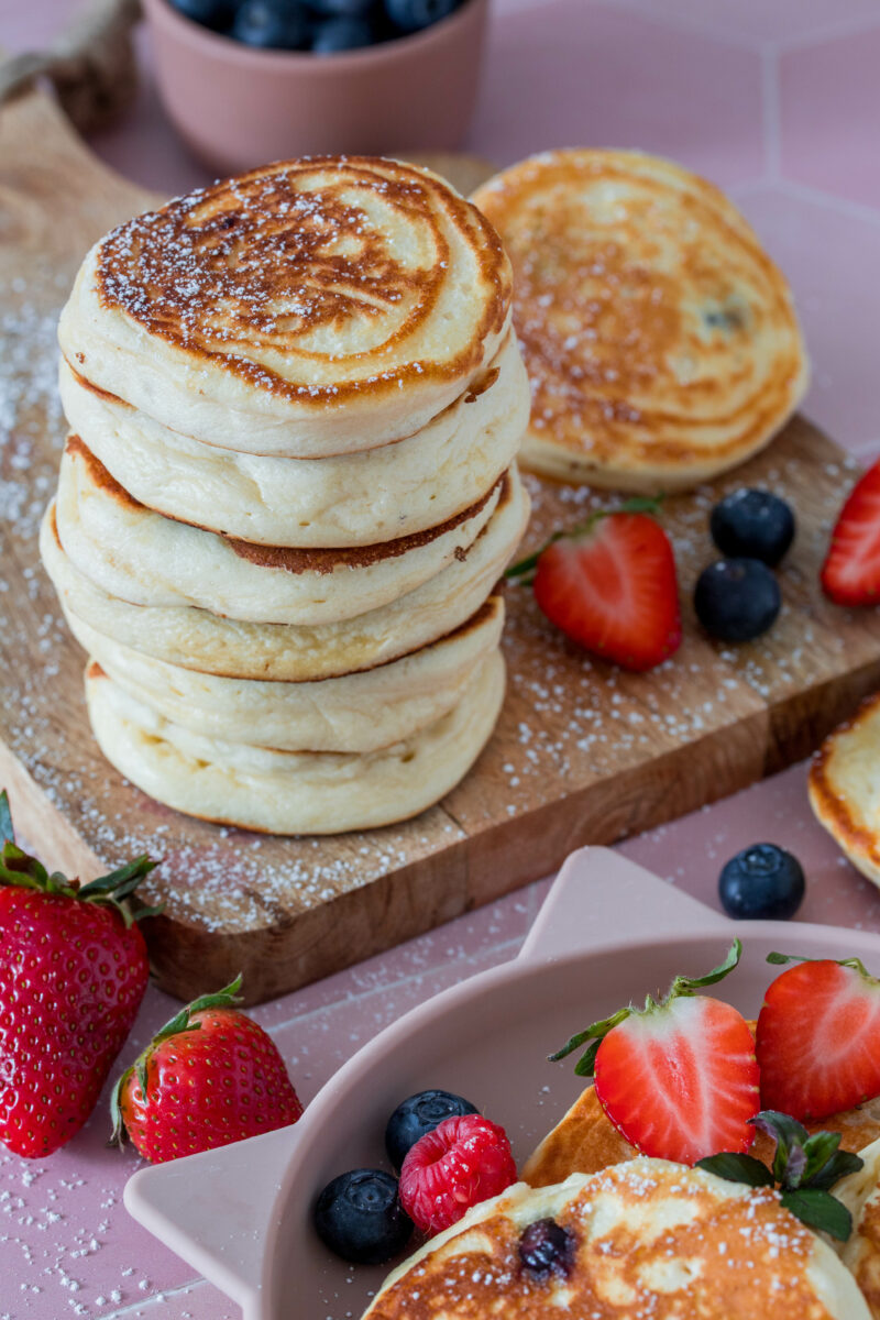 Heidelbeer Pancakes - schnelles Frühstück für Kids ⋆ Lieblingszwei ...