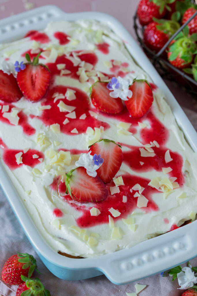 Erdbeer Tiramisu für Kinder - schnelles, leckeres Dessert 